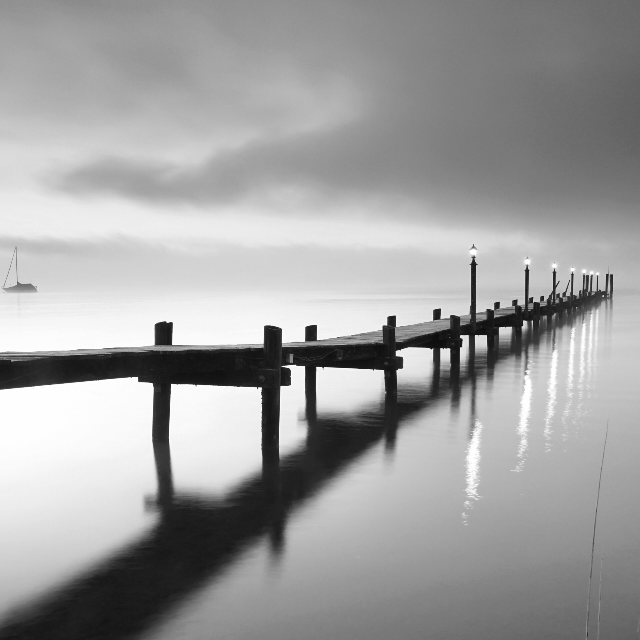 Entspannung am See am Morgen